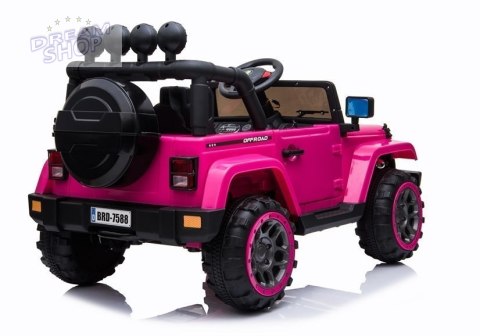Auto na Akumulator Jeep BRD-7588 Różowy 4x4 Auto na Akumulator Jeep BRD-7588 Różowy 4x4