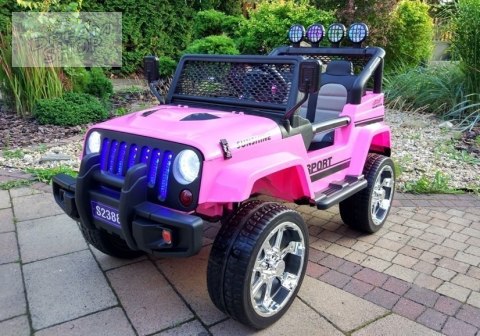 Auto na Akumulator S2388 Jeep Różowy 4x45W