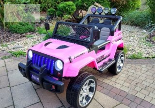 Auto na Akumulator S2388 Jeep Różowy 4x45W