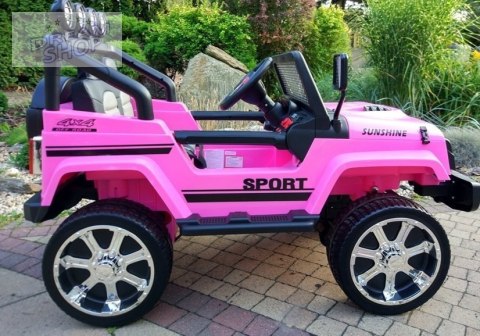 Auto na Akumulator S2388 Jeep Różowy 4x45W