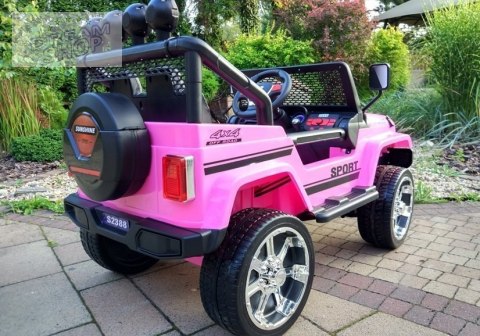Auto na Akumulator S2388 Jeep Różowy 4x45W