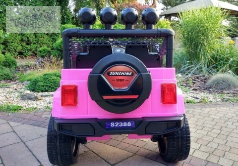 Auto na Akumulator S2388 Jeep Różowy 4x45W