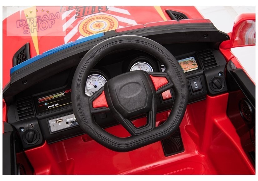 Auto na Akumulator Straż Pożarna JC002 Czerwony Auto na Akumulator Straż Pożarna JC002 Czerwony