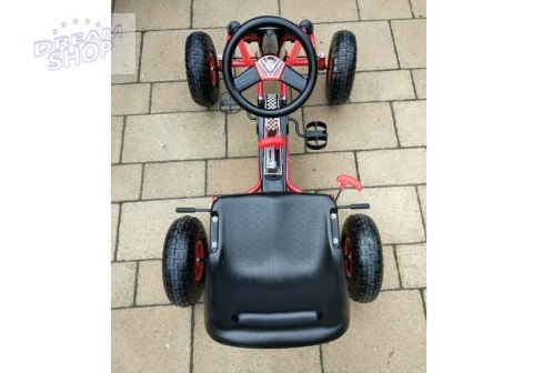 Gokart Czerwony A-15 Pompowane Koła Gokart Czerwony A-15 Pompowane Koła