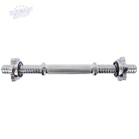 Gryf prosty krótki 35cm z zacikami średnica 25mm EB FIT Gryf prosty krótki 35cm z zacikami średnica 25mm EB FIT
