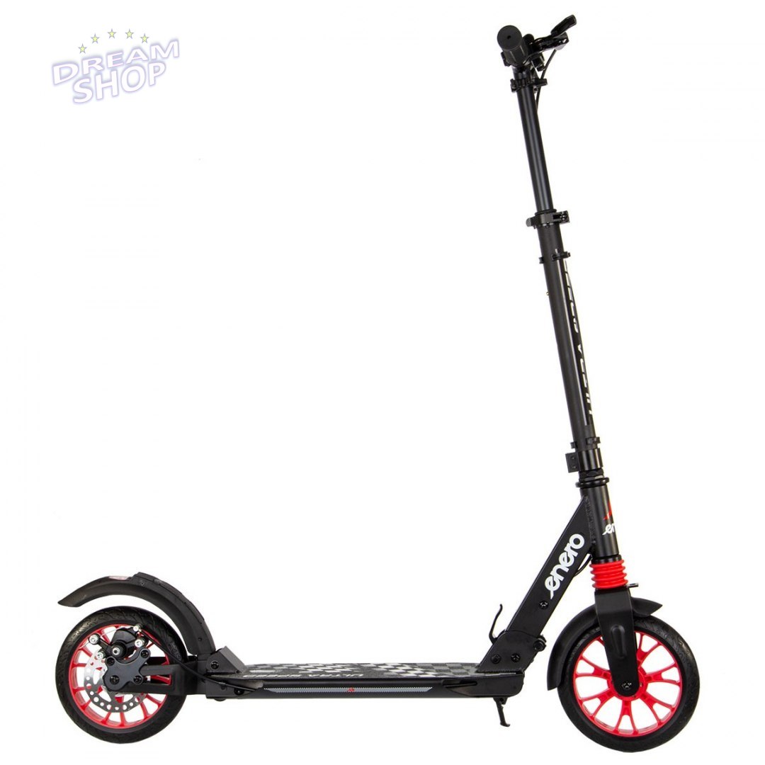 Hulajnoga Enero Ultra Speed 200mm z hamulcem tarczowym czarna Hulajnoga Enero Ultra Speed 200mm z hamulcem tarczowym czarna
