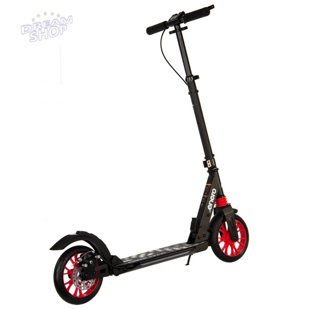 Hulajnoga Enero Ultra Speed 200mm z hamulcem tarczowym czarna Hulajnoga Enero Ultra Speed 200mm z hamulcem tarczowym czarna