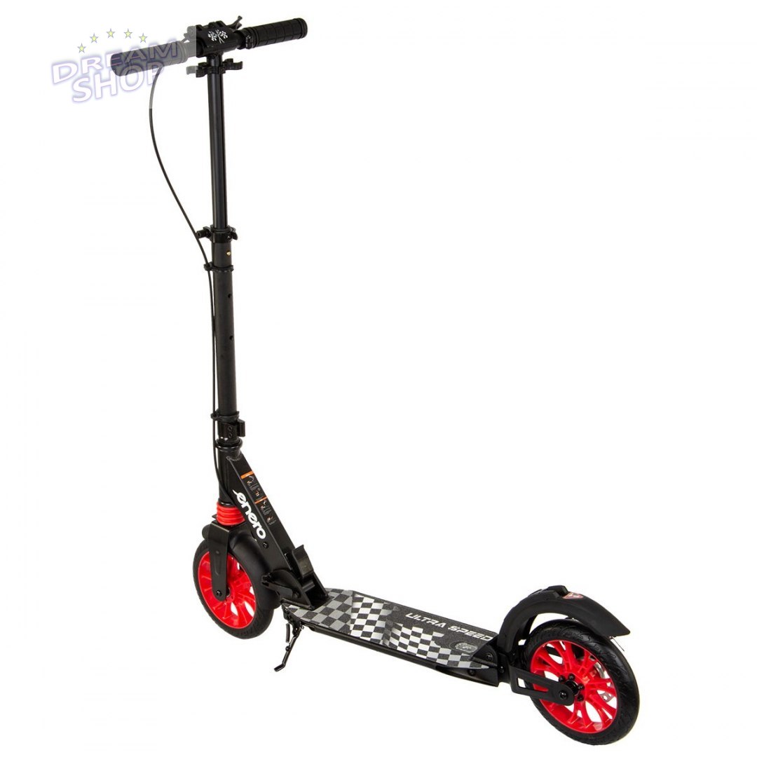 Hulajnoga Enero Ultra Speed 200mm z hamulcem tarczowym czarna Hulajnoga Enero Ultra Speed 200mm z hamulcem tarczowym czarna