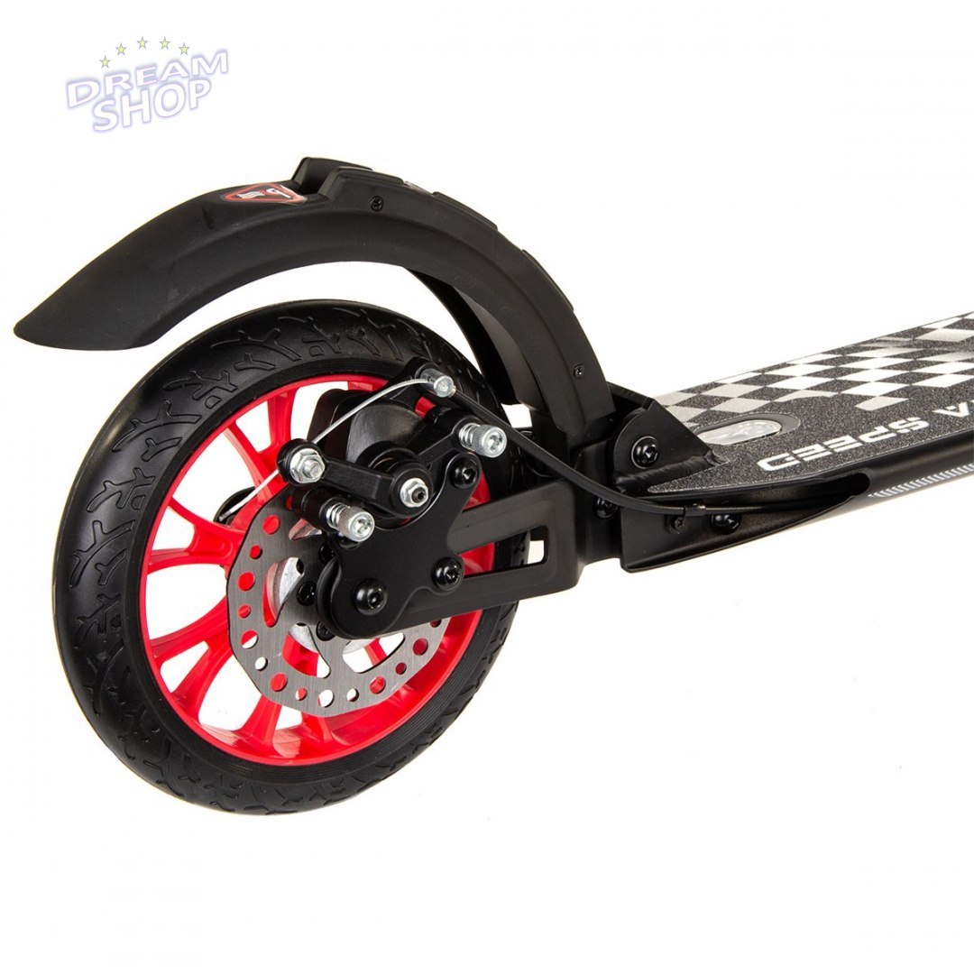 Hulajnoga Enero Ultra Speed 200mm z hamulcem tarczowym czarna Hulajnoga Enero Ultra Speed 200mm z hamulcem tarczowym czarna
