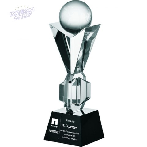 Trofeum Szklane Grawerowane Z Etui +Wypełnianie Farbą Trofeum Szklane Grawerowane Z Etui +Wypełnianie Farbą