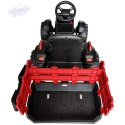 Traktor elektryczny z przyczepą czerwono czarny 1033075