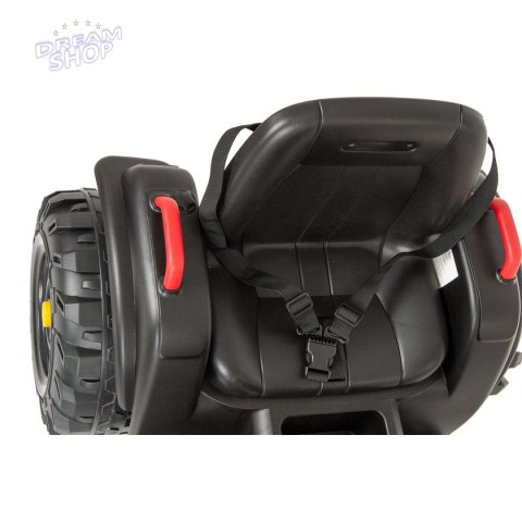 Traktor elektryczny z przyczepą czerwono czarny 1033075 Traktor elektryczny z przyczepą czerwono czarny 1033075