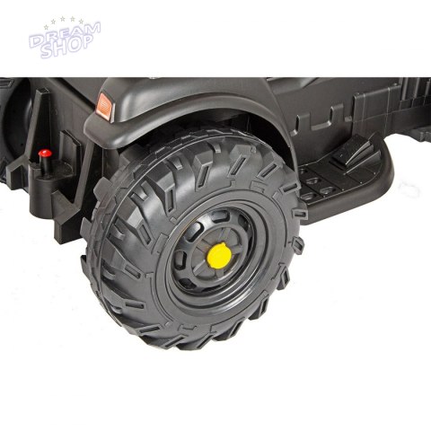 Traktor elektryczny z przyczepą czerwono czarny 1033075 Traktor elektryczny z przyczepą czerwono czarny 1033075
