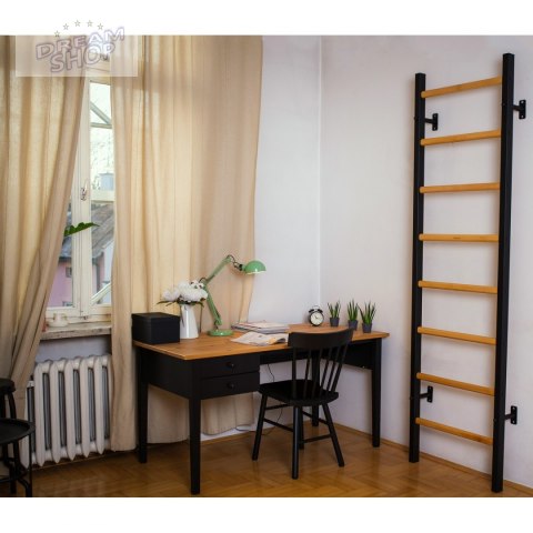 Drabinka gimnastyczna drewniano metalowa na 4 uchwyty BenchK 210B Drabinka gimnastyczna drewniano metalowa na 4 uchwyty BenchK 210B