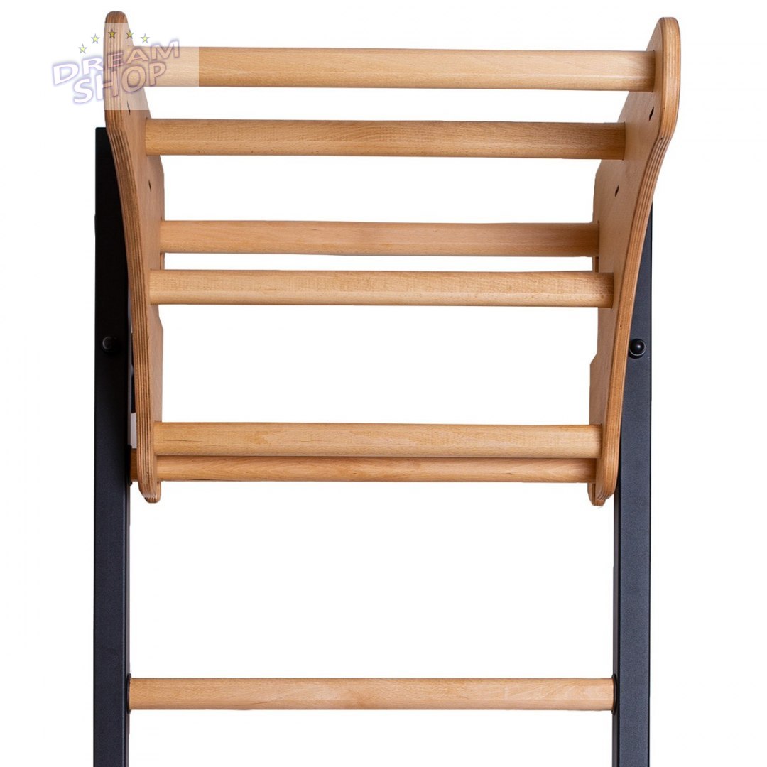 Drabinka gimnastyczna drewniano metalowa na 4 uchwyty z drewnianym drążkiem BenchK 211B Drabinka gimnastyczna drewniano metalowa na 4 uchwyty z drewnianym drążkiem BenchK 211B