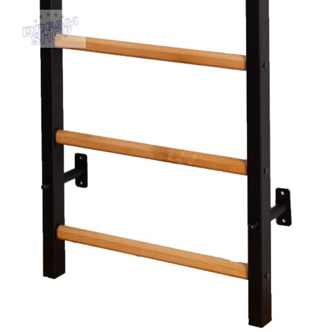 Drabinka gimnastyczna drewniano metalowa z metalowym drążkiem BenchK 311B Drabinka gimnastyczna drewniano metalowa z metalowym drążkiem BenchK 311B