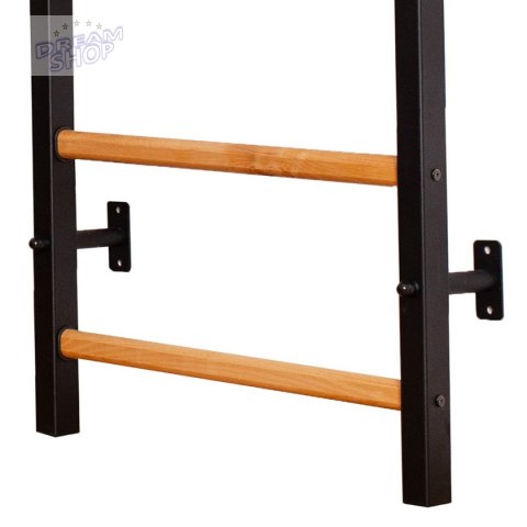 Drabinka gimnastyczna drewniano metalowa z metalowym drążkiem i akcesoriami BenchK 311B A076 Drabinka gimnastyczna drewniano metalowa z metalowym drążkiem i akcesoriami BenchK 311B A076