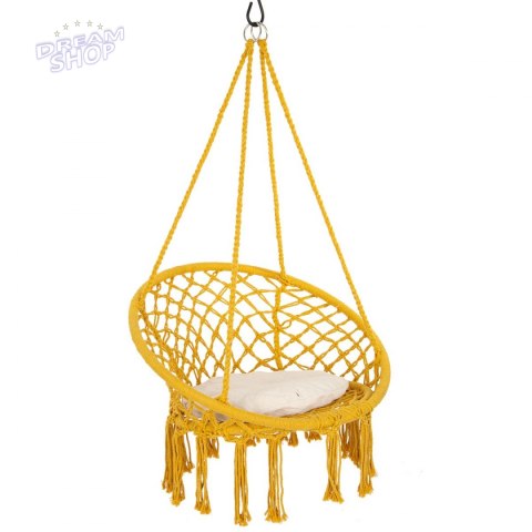 Hamak bocianie gniazdo fotel wiszący Huśtawka 80x60cm z poduszką Hamak bocianie gniazdo fotel wiszący Huśtawka 80x60cm z poduszką