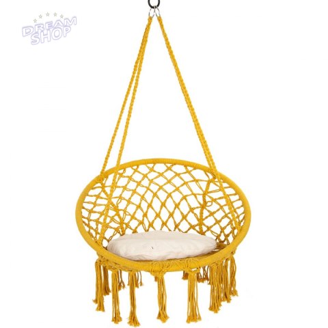 Hamak bocianie gniazdo fotel wiszący Huśtawka 80x60cm z poduszką Hamak bocianie gniazdo fotel wiszący Huśtawka 80x60cm z poduszką