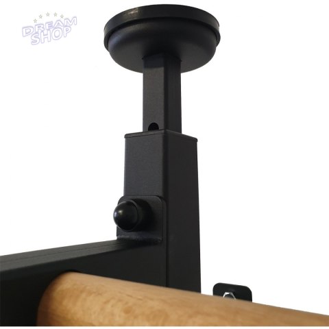 Rozporowa drabinka gimnastyczna drewniano metalowa z metalowym drążkiem w kolorze dębu BenchK 511 Rozporowa drabinka gimnastyczna drewniano metalowa z metalowym drążkiem w kolorze dębu BenchK 511