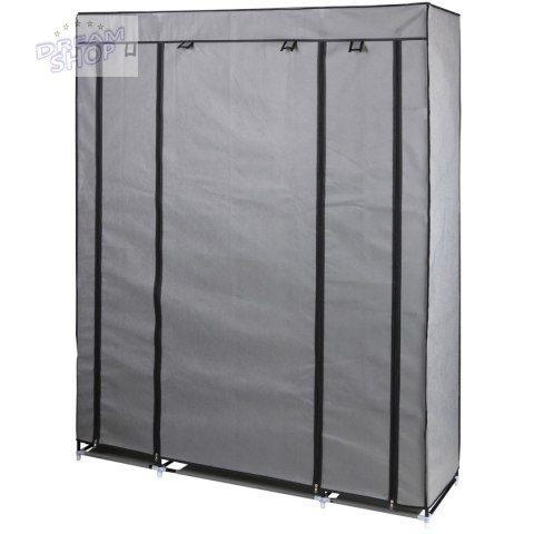 Szafa tekstylna garderoba 175x133x43cm ciemno-szara profil 13mm Szafa tekstylna garderoba 175x133x43cm ciemno-szara profil 13mm