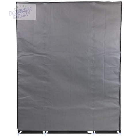 Szafa tekstylna garderoba 175x133x43cm ciemno-szara profil 13mm Szafa tekstylna garderoba 175x133x43cm ciemno-szara profil 13mm