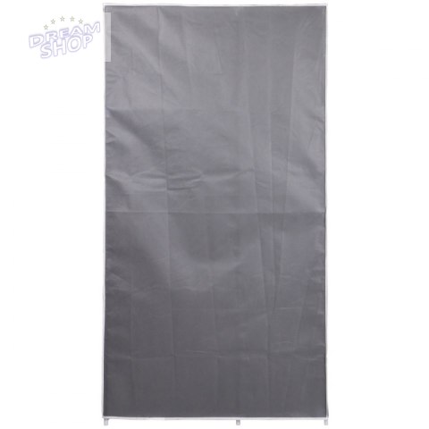 Szafa tekstylna garderoba 90x45x170cm ciemno-szara 8811