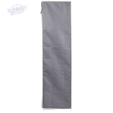 Szafa tekstylna garderoba 90x45x170cm ciemno-szara 8811