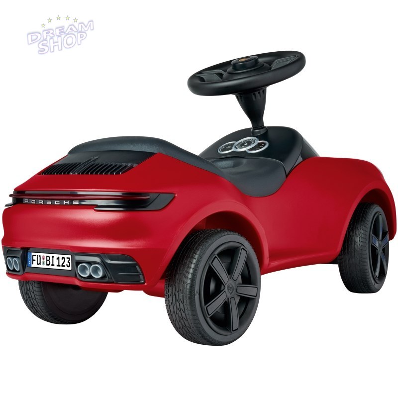 BIG Czerwony Jeździk Porsche 911 Klakson Ciche Koła BIG Czerwony Jeździk Porsche 911 Klakson Ciche Koła