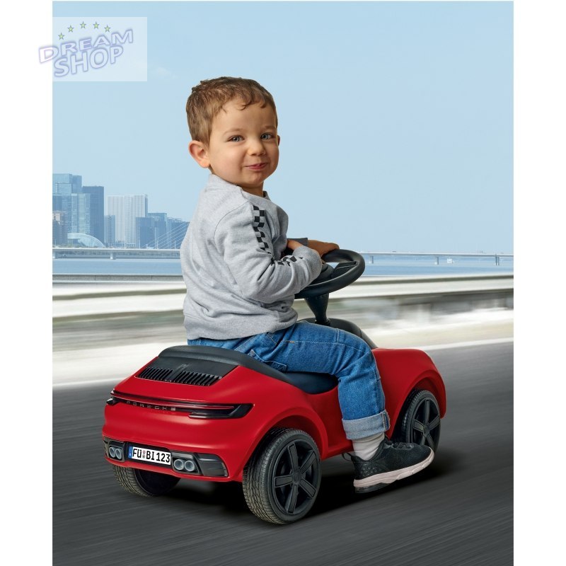 BIG Czerwony Jeździk Porsche 911 Klakson Ciche Koła BIG Czerwony Jeździk Porsche 911 Klakson Ciche Koła