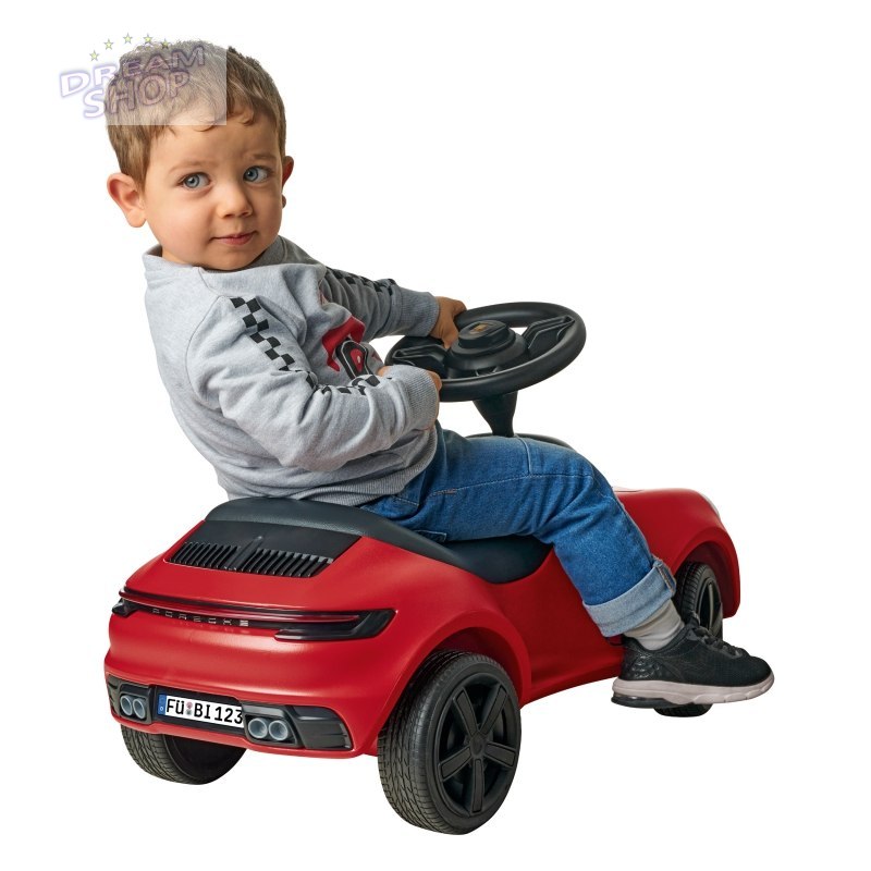 BIG Czerwony Jeździk Porsche 911 Klakson Ciche Koła BIG Czerwony Jeździk Porsche 911 Klakson Ciche Koła