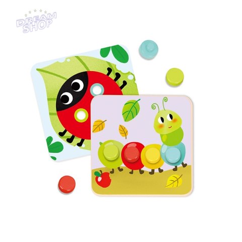 TOOKY TOY Układanka Klocki dla Dzieci Zwierzęta Dopasuj Nauka Kształtów Kolorów + Plansze TOOKY TOY Układanka Klocki dla Dzieci Zwierzęta Dopasuj Nauka Kształtów Kolorów + Plansze