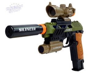 Zestaw Wojskowy Pistolet Karabin Nóż Medal Celownik Dźwięk