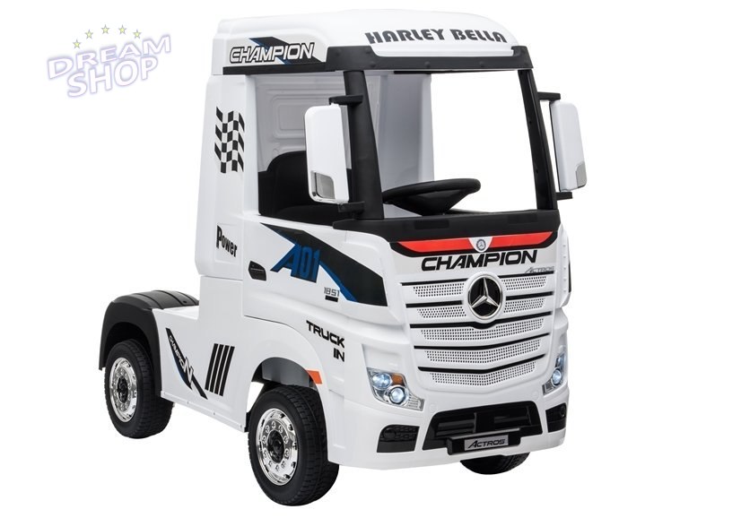 Auto na Akumulator Mercedes Actros Biały MP4 Auto na Akumulator Mercedes Actros Biały MP4