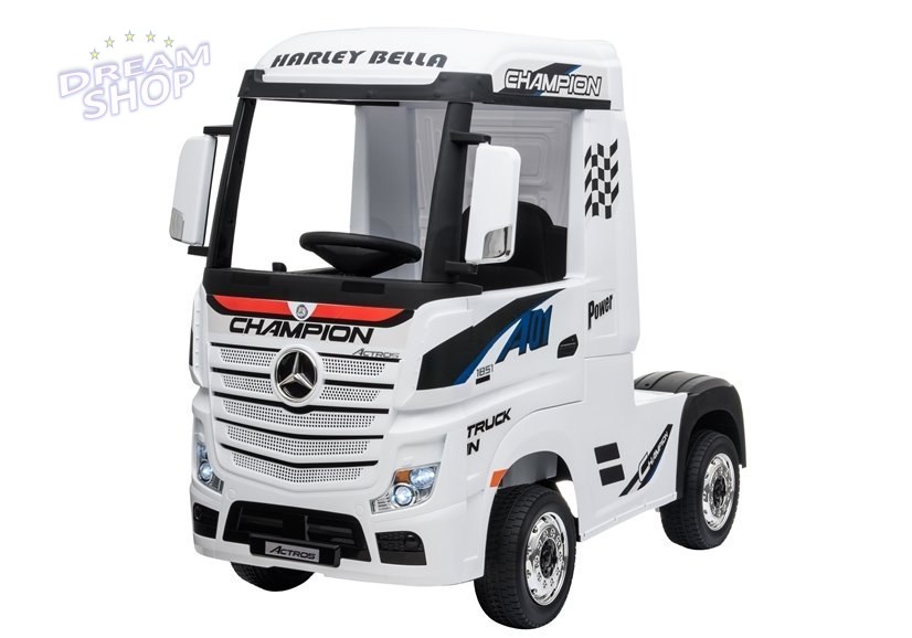 Auto na Akumulator Mercedes Actros Biały MP4 Auto na Akumulator Mercedes Actros Biały MP4