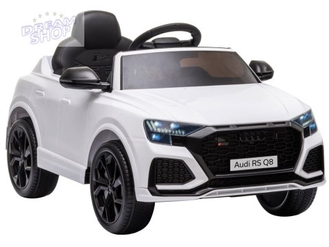 Samochód na akumulator Audi RS Q8 biały Samochód na akumulator Audi RS Q8 biały