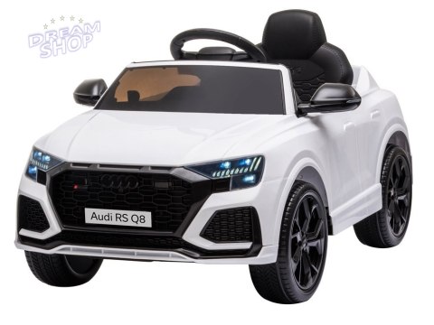 Samochód na akumulator Audi RS Q8 biały Samochód na akumulator Audi RS Q8 biały
