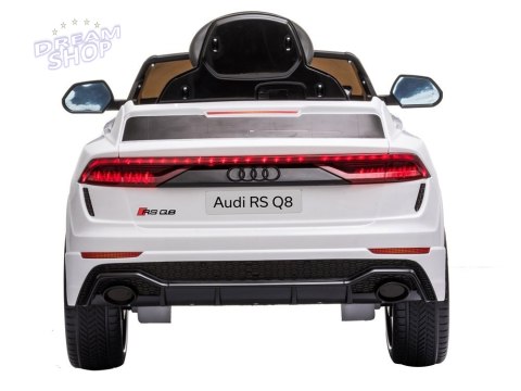 Samochód na akumulator Audi RS Q8 biały Samochód na akumulator Audi RS Q8 biały