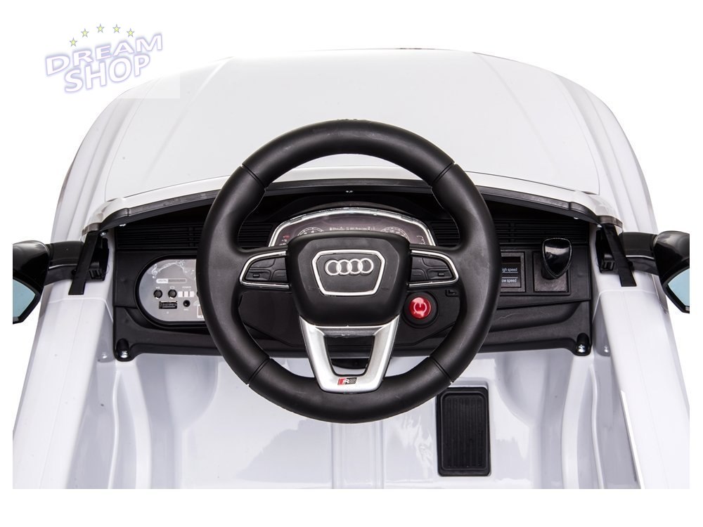 Samochód na akumulator Audi RS Q8 biały Samochód na akumulator Audi RS Q8 biały