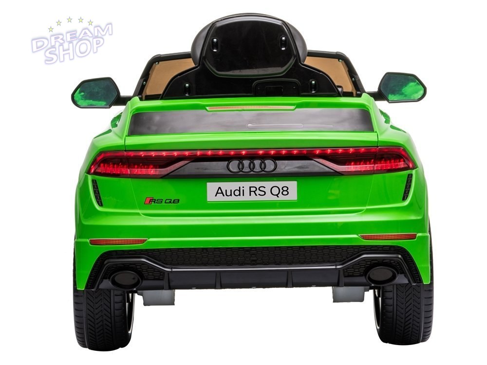 Samochód na akumulator Audi RS Q8 zielony Samochód na akumulator Audi RS Q8 zielony