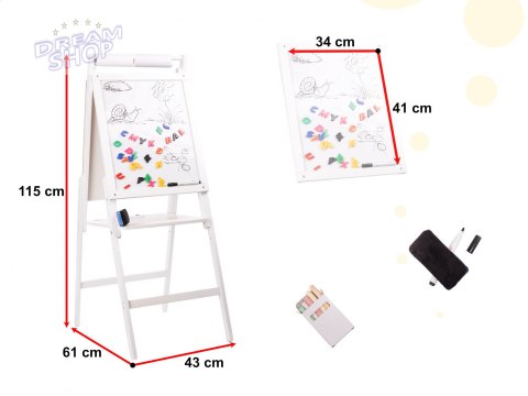 Tablica magentyczna kredowa + magnesy biała Tablica magentyczna kredowa + magnesy biała