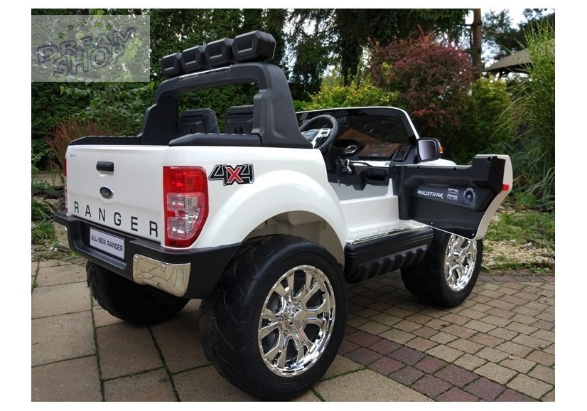 Auto Na Akumulator Ford Ranger 4x4 Biały LCD Auto Na Akumulator Ford Ranger 4x4 Biały LCD
