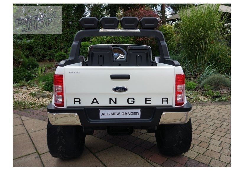 Auto Na Akumulator Ford Ranger 4x4 Biały LCD Auto Na Akumulator Ford Ranger 4x4 Biały LCD