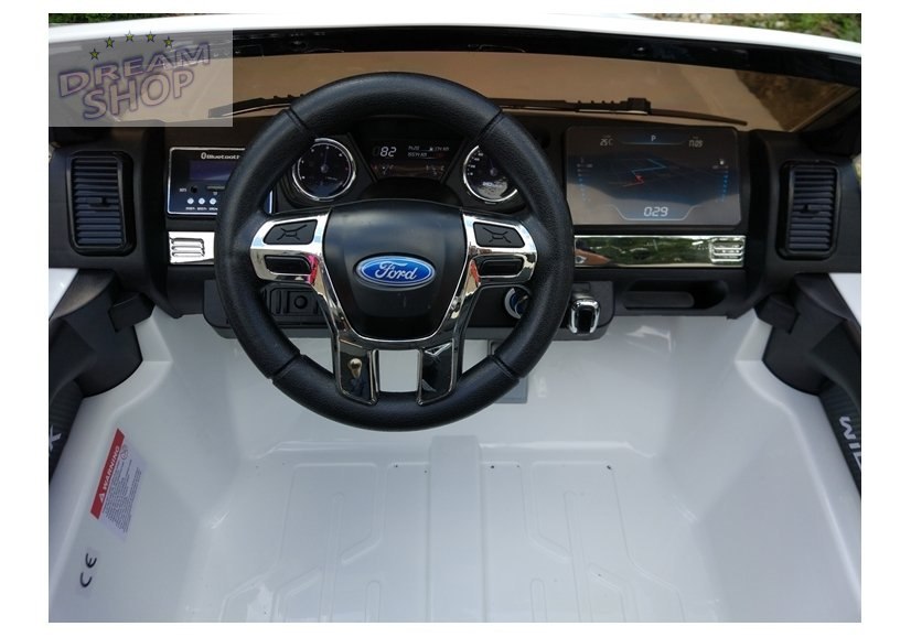 Auto Na Akumulator Ford Ranger 4x4 Biały LCD Auto Na Akumulator Ford Ranger 4x4 Biały LCD