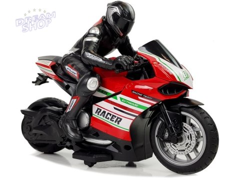 Motor Sportowy Ścigacz Zdalnie Sterowany 2.4G Zasięg 35 m Czerwony Motor Sportowy Ścigacz Zdalnie Sterowany 2.4G Zasięg 35 m Czerwony
