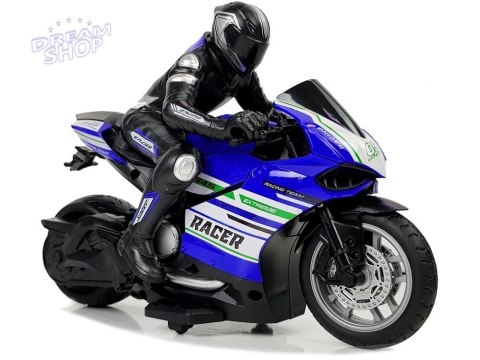 Motor Sportowy Ścigacz Zdalnie Sterowany 2.4G Zasięg 35 m Niebieski Motor Sportowy Ścigacz Zdalnie Sterowany 2.4G Zasięg 35 m Niebieski