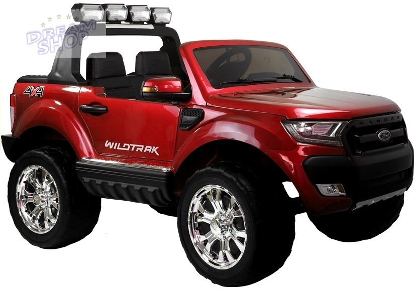 Auto na akumulator Ford Ranger Czerwony lakier 4x4 Auto na akumulator Ford Ranger Czerwony lakier 4x4