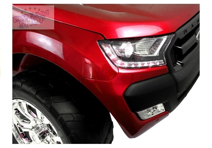 Auto na akumulator Ford Ranger Czerwony lakier 4x4 Auto na akumulator Ford Ranger Czerwony lakier 4x4