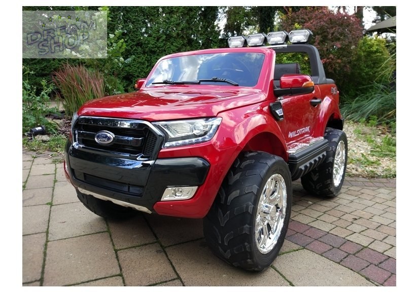 Auto na akumulator Ford Ranger Czerwony lakier 4x4 Auto na akumulator Ford Ranger Czerwony lakier 4x4