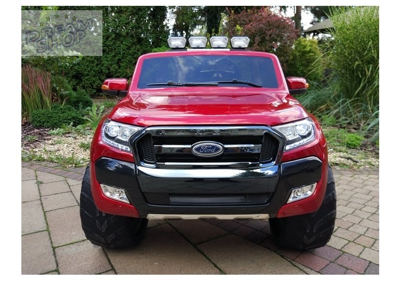 Auto na akumulator Ford Ranger Czerwony lakier 4x4 Auto na akumulator Ford Ranger Czerwony lakier 4x4